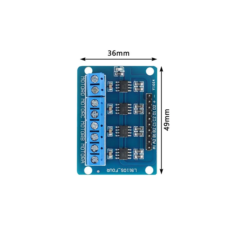 10Pcs/1pcs L9110S DC Stepper Motor Board H-Bridge 4 Channel Driver Controller Module 2.5-12V 0.8A Electronic Components
