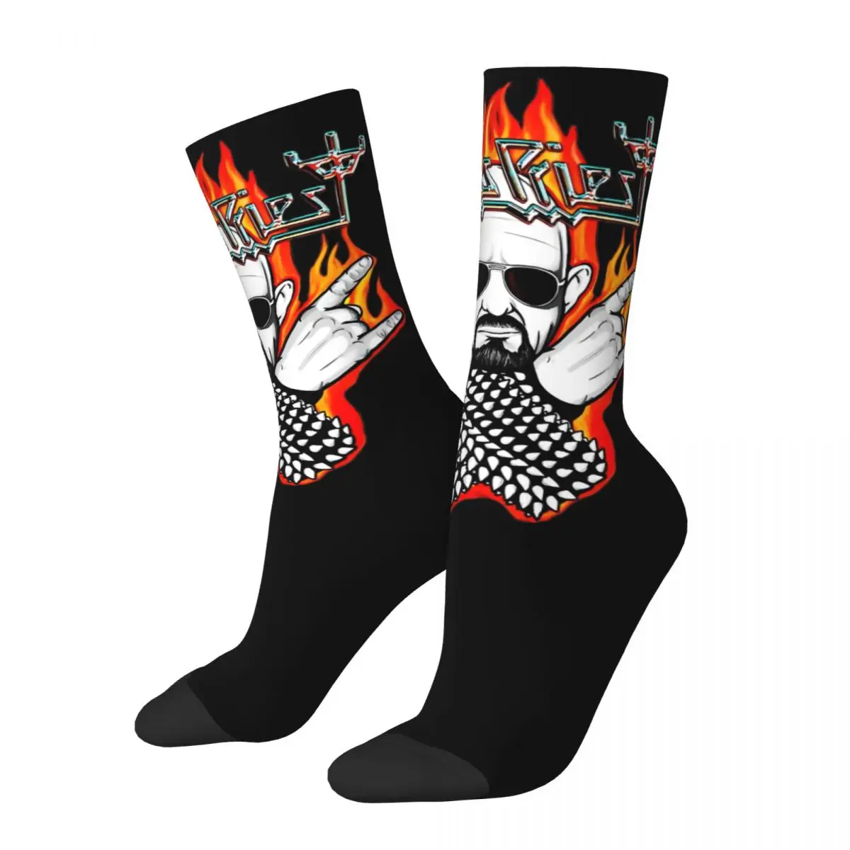 Winter Warm Crazy Design Unisex Judas Priest Socks Sweat Absorbing Sports Socks