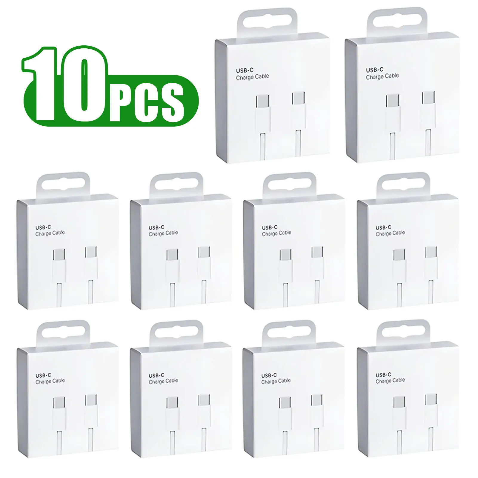 1-10 PCS 60W PD USB-C Fast Charging Braided Cable For iPhone