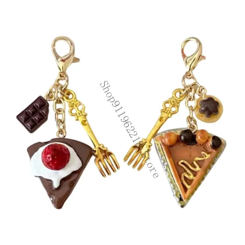 راتنج لطيف محاكاة الهاتف الغذائي سحر مفتاح القهوة القهوة قلادة الأكياس الإبداعية الملحق #1