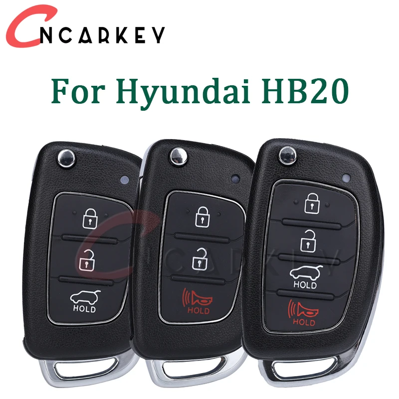 Remote Case Fob Flip Folding Car Key Shell 3/4 Buttons For Hyundai HB20 For SANTA FE IX35 IX45 For Accent I40 For Solaris