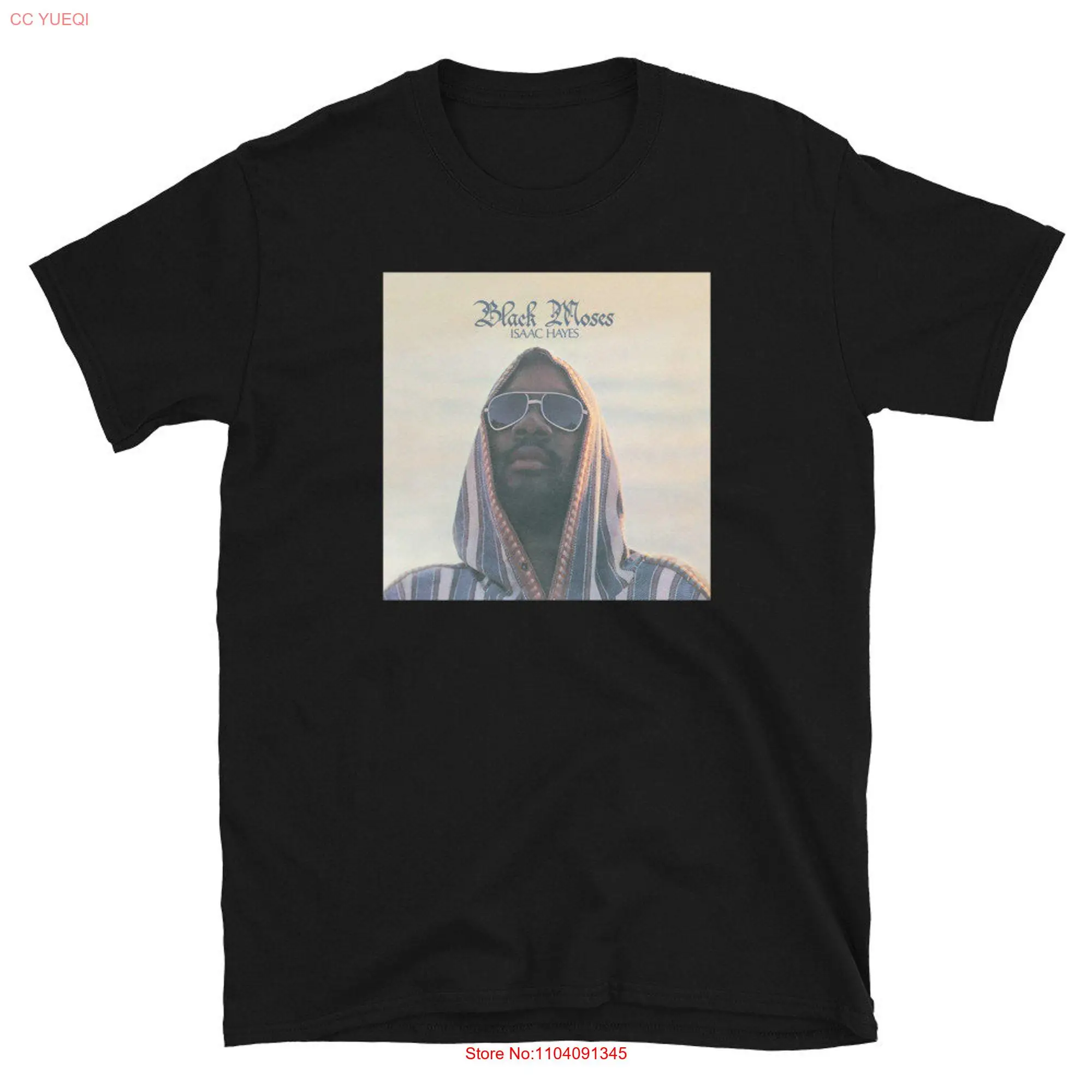 Isaac Hayes Black Moses SOUL STAX  T Shirt long or short sleeves