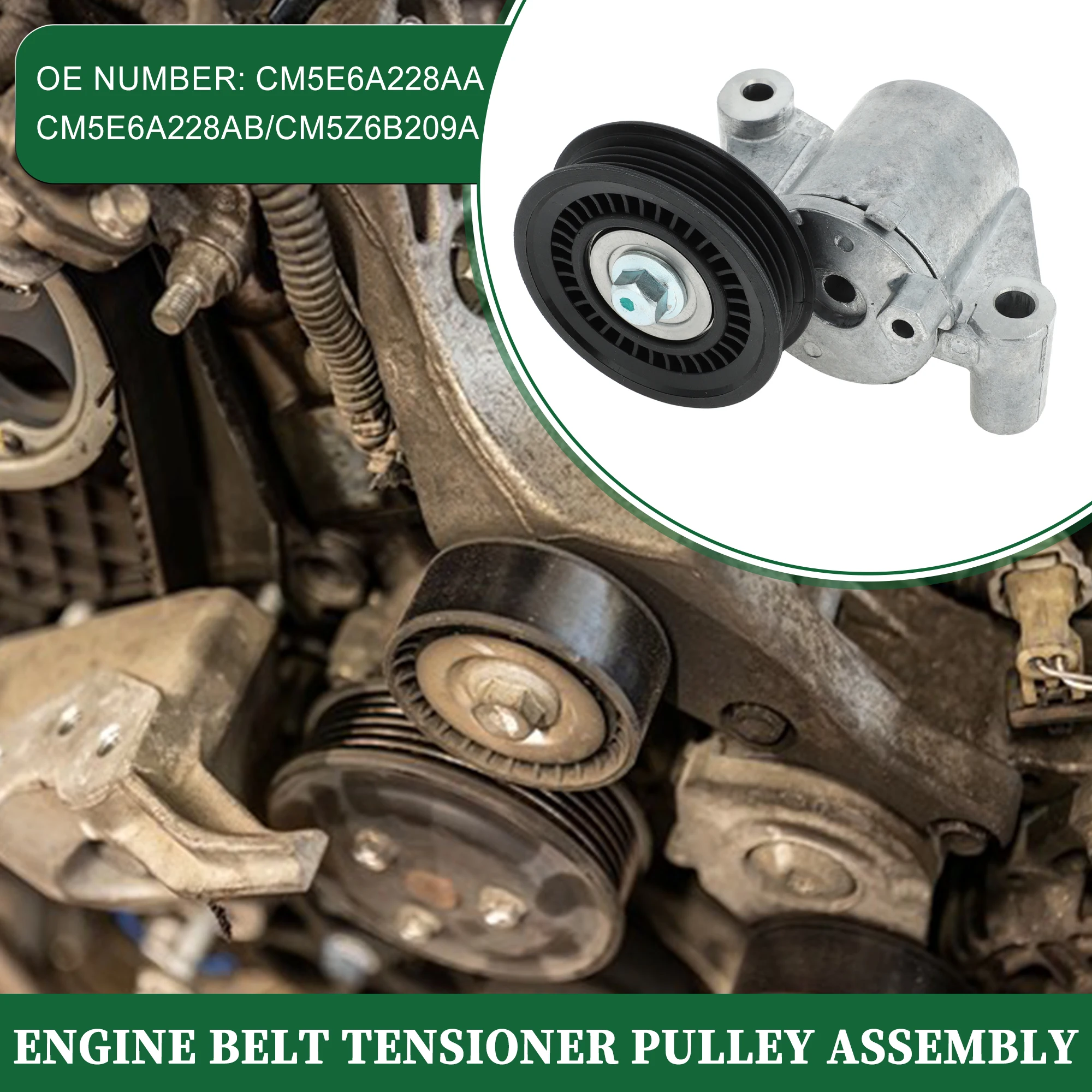 

UXCELL Engine Belt Tensioner Pulley for Ford Focus Ecosport 2012-2018 No.CM5E6A228AA