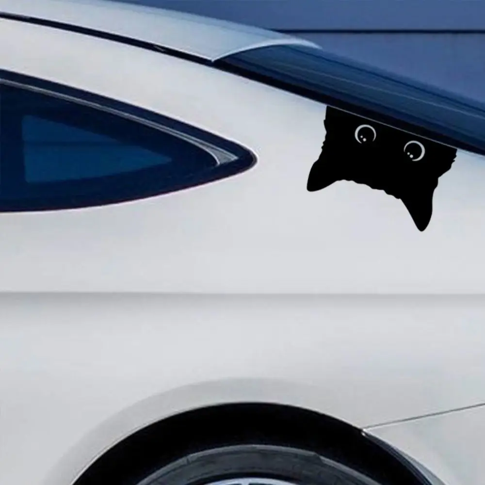 Cute PET Car Cat Sticker Cat Peeking Auto Accessories Bumper Sticker Self-Adhesive Car Styling Decoration Car