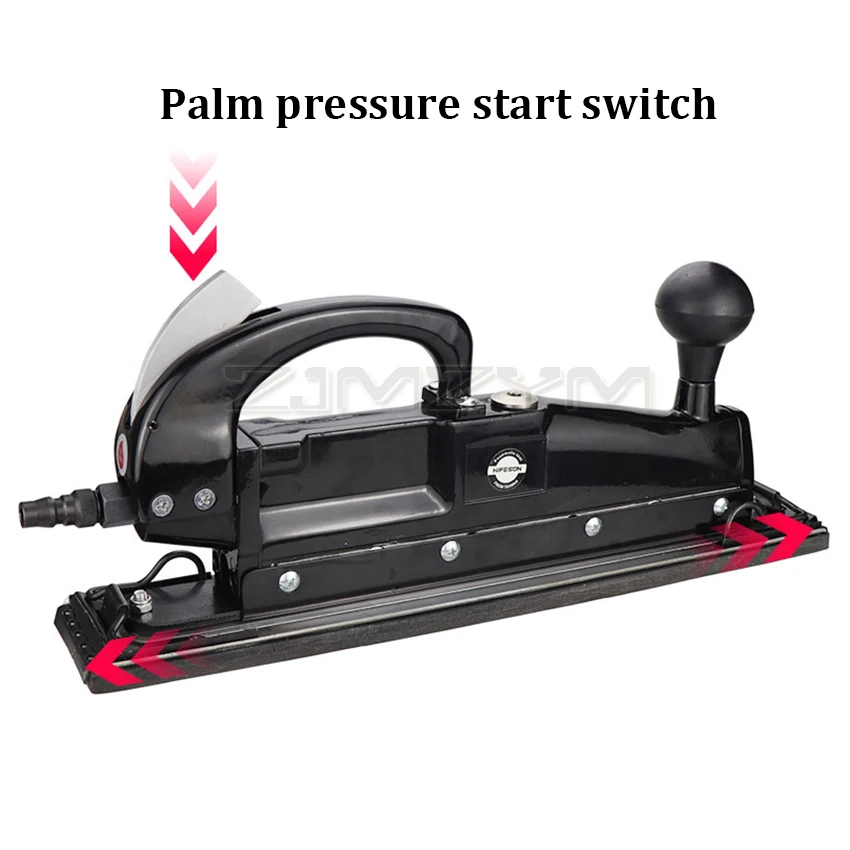 Imagem -02 - Pneumatic Air Sander Linha Reta Lixadeira Alternativa Orbital Polidor Piso de Madeira de Metal Polimento Lixar Máquina Lustrar