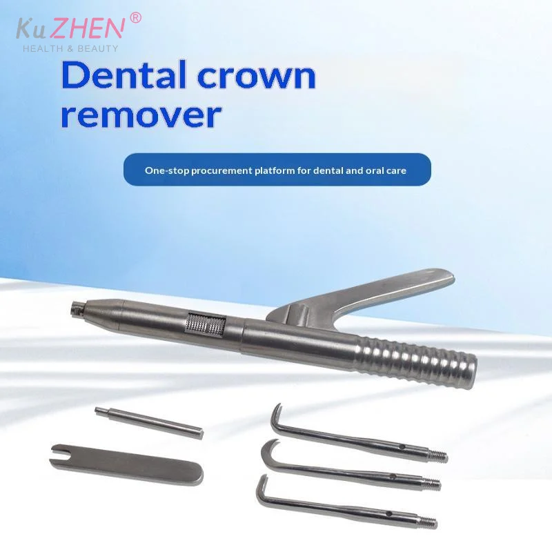 1 Full Set Dental Automatic Teeth Crown Remover Adjustable 4 Shifts Crown Remover Stainless Steel Lab Teeth Restoration Tools