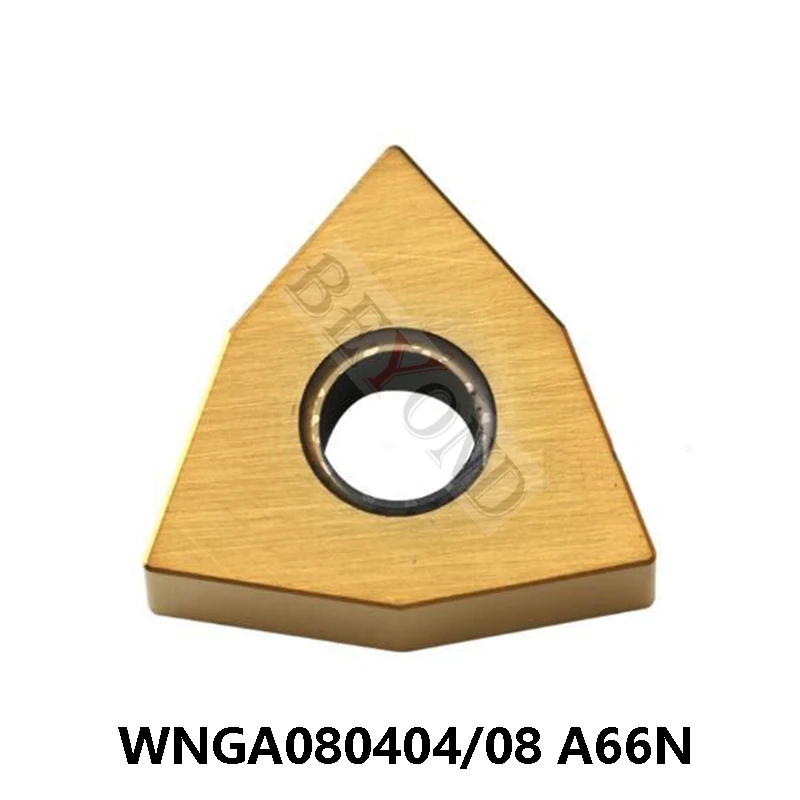 100% Original WNGA080404 A66N WNGA080408 A66N WNMG 080404 080808 High Hardness Carbide Inserts 10pcs/box Lathe Cutter CNC Tools