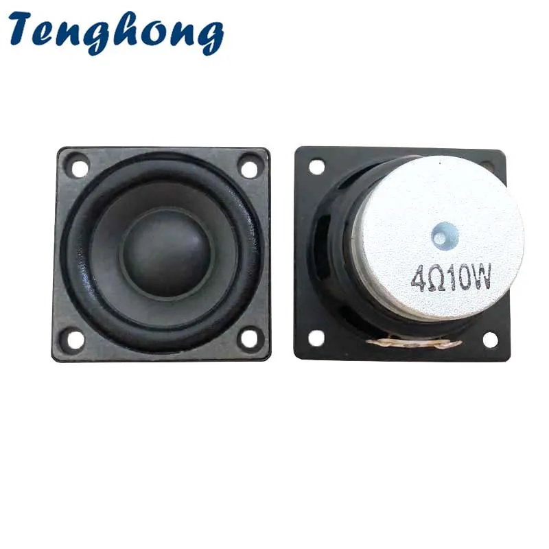 

1pcs 2.25 Inch 57MM Speaker Unit 4 Ohm 10W Square Sound Conference Hall School Broadcasting System For Home Theater Loudspeaker