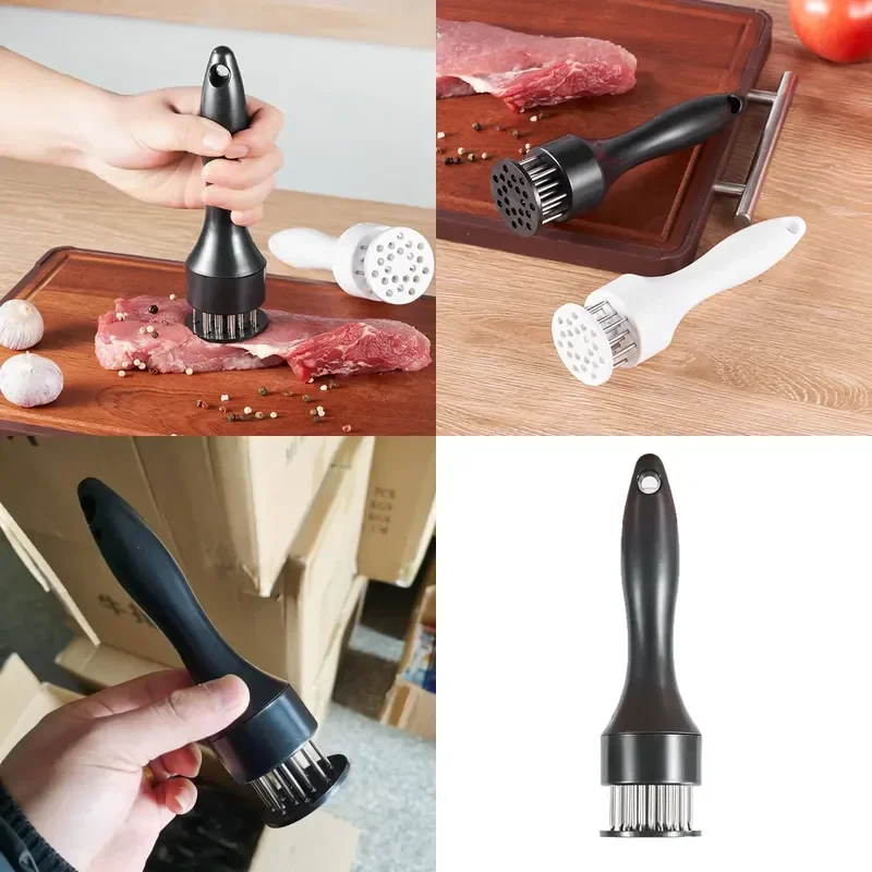 Meat Tenderizer Stainless Steel Steak Pork Beef Marinade Injector Portable Meat Piercing Tool for Kitchen BBQ Cooking
