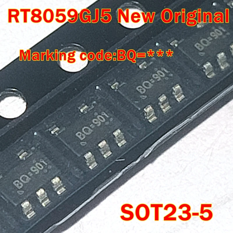 RT8059GJ5-TP RT8059GJ5 SOT23-5 Marking code:BQ=*** New Original 1.5MHz, 1A, High Efficiency PWM Step-Down DC/DC Converter