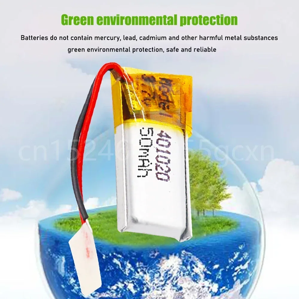 3,7 В 50 мАч 401020   Литий-полимерная литий-полимерная аккумуляторная батарея для игрушек, автомобилей, Bluetooth-динамик, Bluetooth-гарнитура, цифровая pr