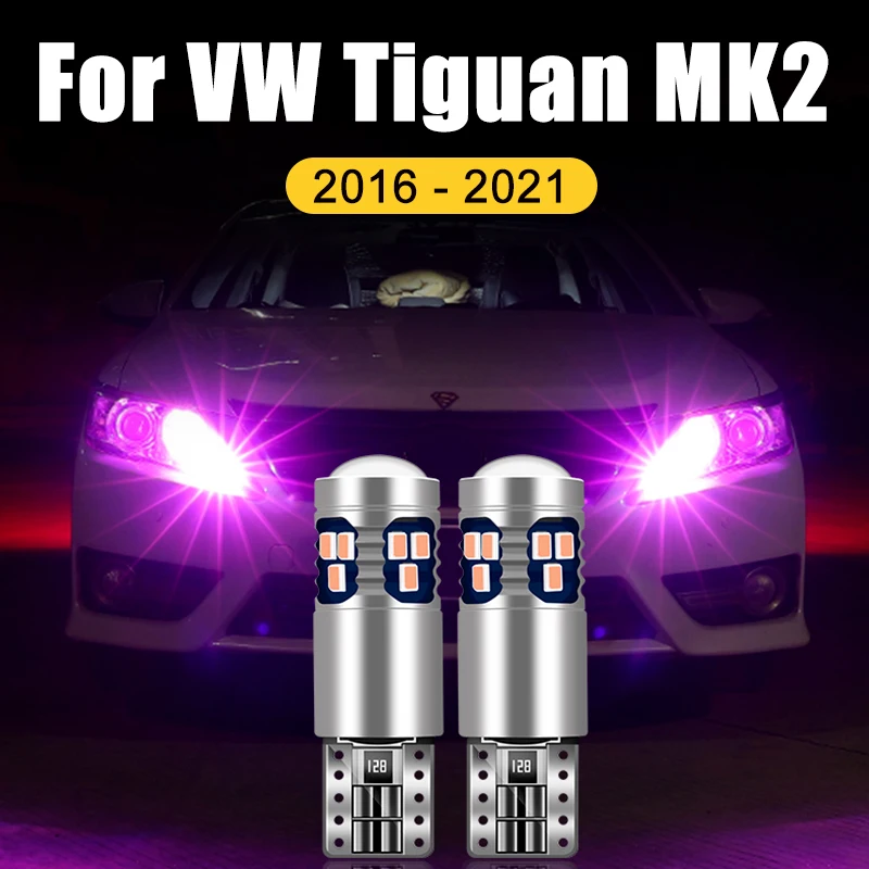 

2PCS T10 W5W LED Car Clearance Lights Parking Lamp Width Bulb For Volkswagen VW Tiguan MK2 2016-2018 2019 2020 2021 Accessories