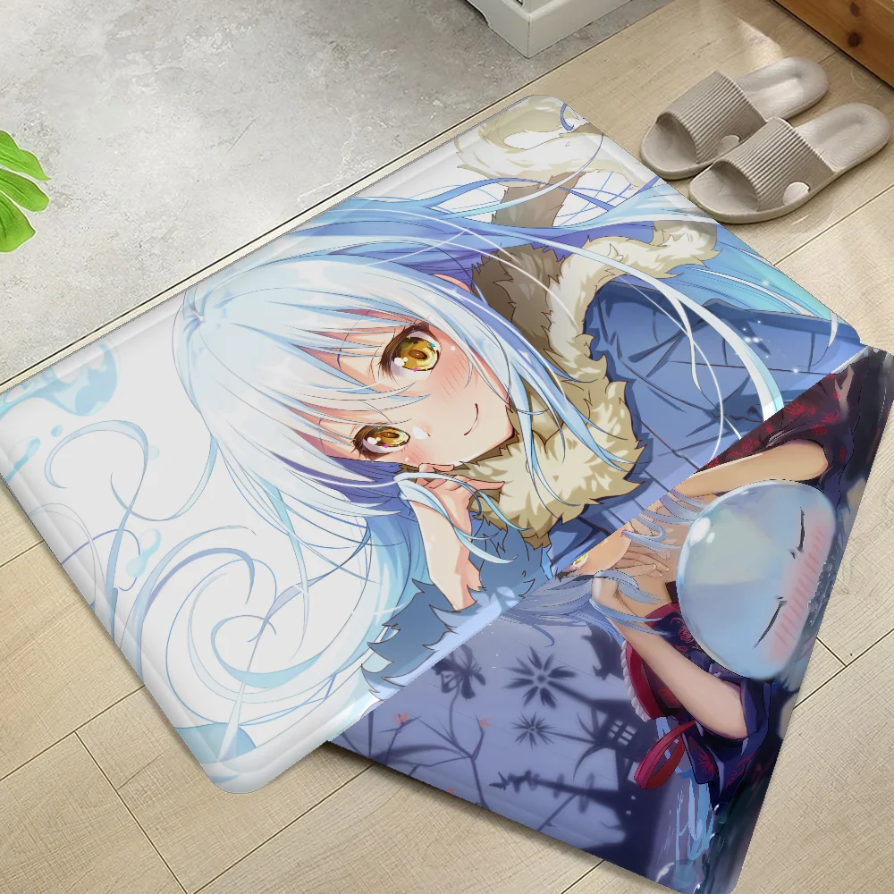 

Demon Slime Rimuru Tempest Floor Mat INS Style Soft Bedroom Floor House Laundry Room Mat Anti-skid Household Carpets