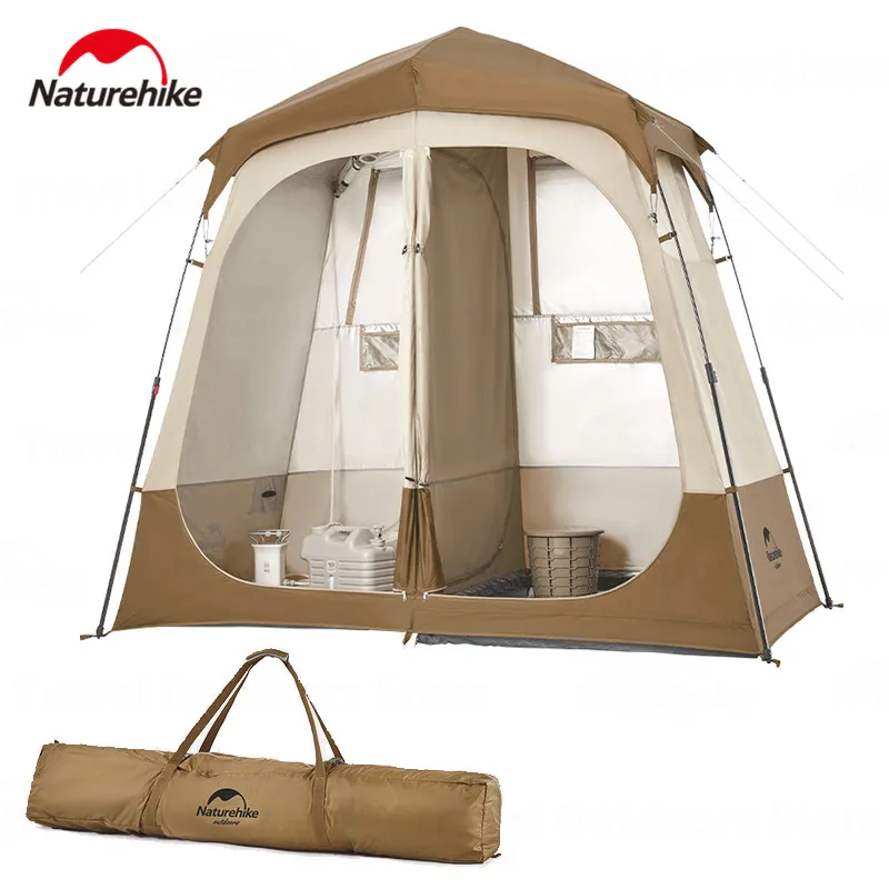 Naturehike Wet Dry Separation Automatic Shower Tent Portable Outdoor Camping Travel Hiking Shower Changing Shed Mobile Toile