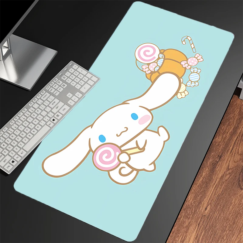 Gaming Muismat Cinnamoroll Voor Beste Cadeau Grote Computer Muismat Bureaumat PC Anime Tapijt Toetsenbord Gamer Accessoires Tafelmat