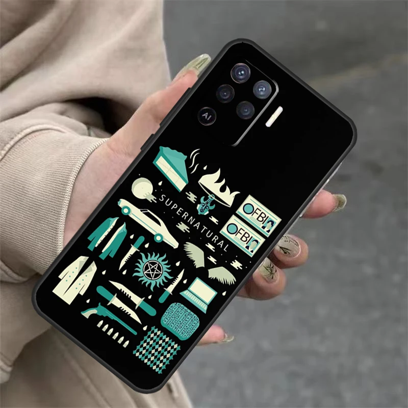 Supernatural Winchester Case For OPPO A96 A76 A16 A98 A78 A58 A5 A9 A15 A17 A77 A52 A72 A53S A57S A54 A74 A94 Cover