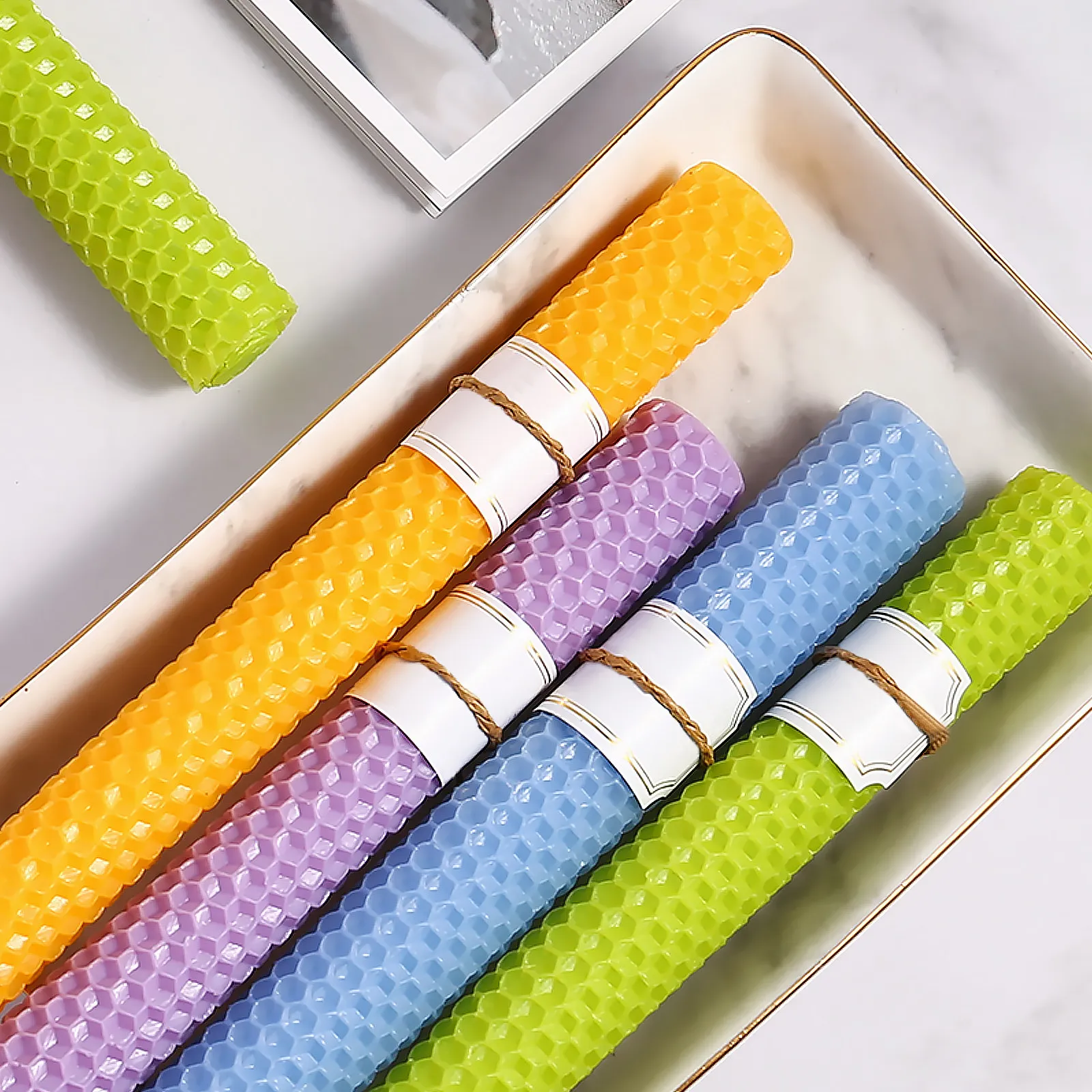 Beeswax Sheet Roll - 9Pcs Beeswax Making Sheets Set Creative