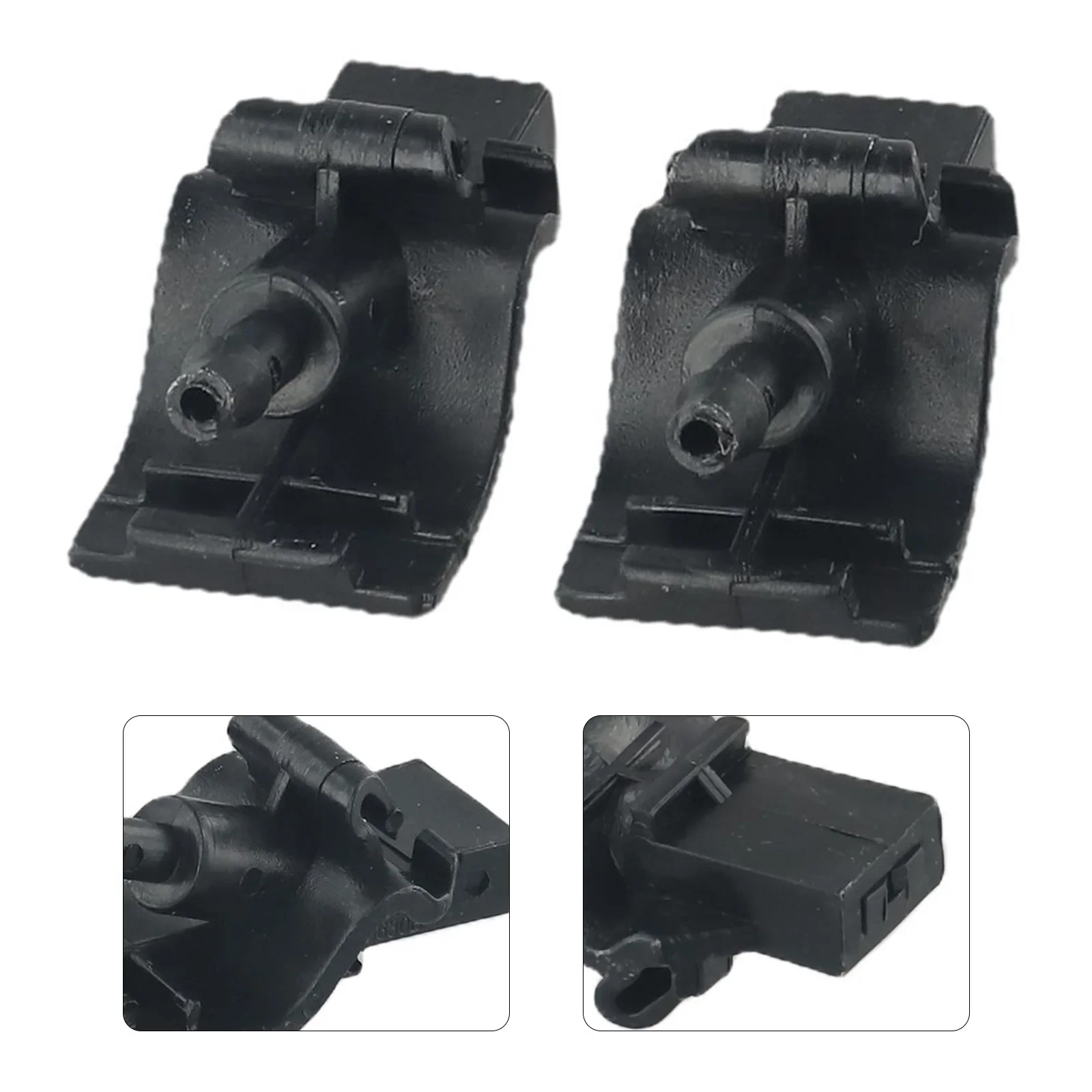 

High Quality Practical Brand New Windshield Wiper Washer Nozzle Washer Nozzle Jet Windshield Wiper Replacement 2pcs Plastic