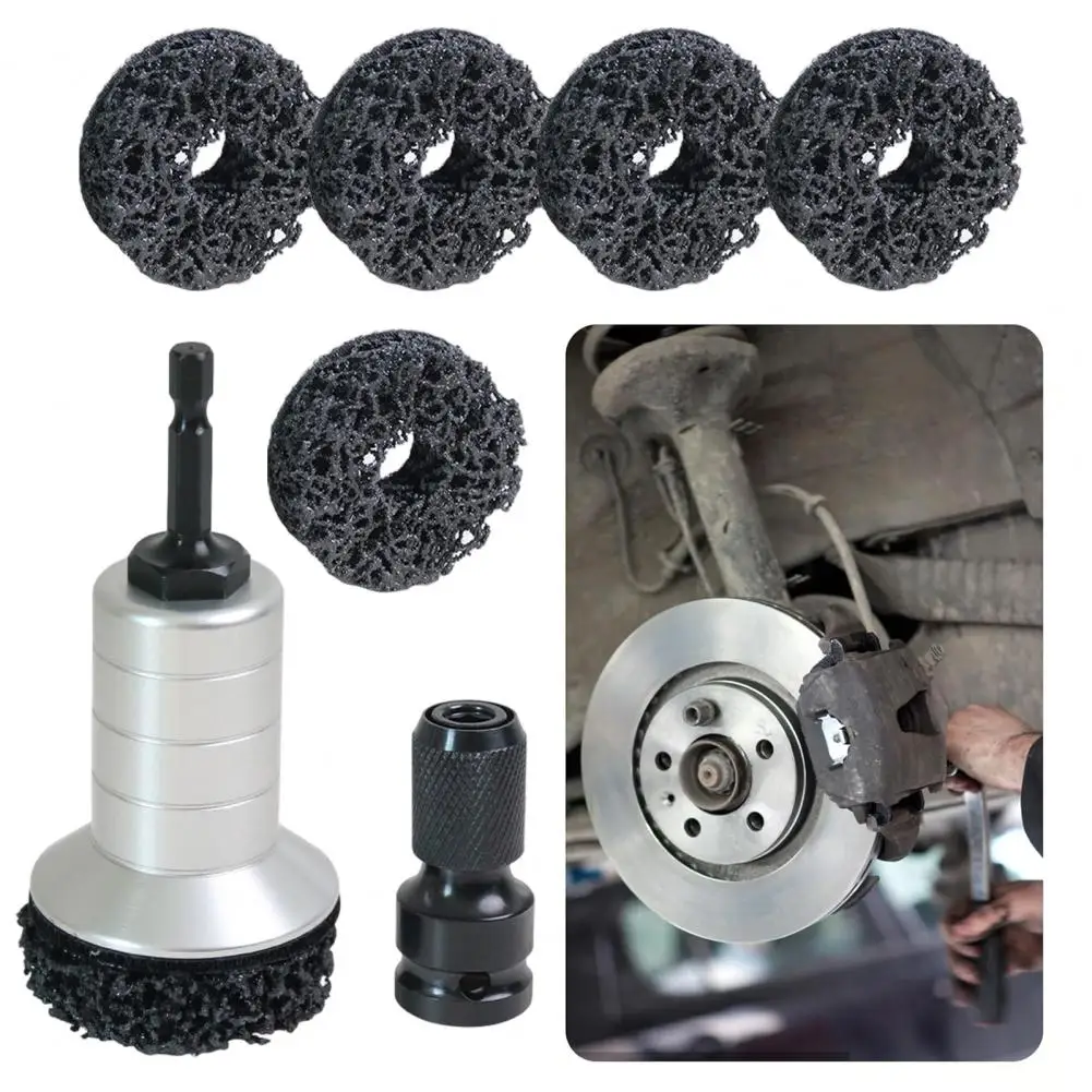 

Комплект для повторной обработки ступицы колеса, инструменты для очистки ржавчины, инструмент для удаления ржавчины тормозного диска для комплекта для удаления ржавчины колеса ротора ступицы