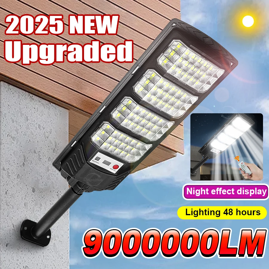 

1/2PCS 2025 Newly Upgraded 9000000LM Solar Lamp Ultra-Bright Solar Light With Inductive Courtyard Lights Street Garden Lanterns