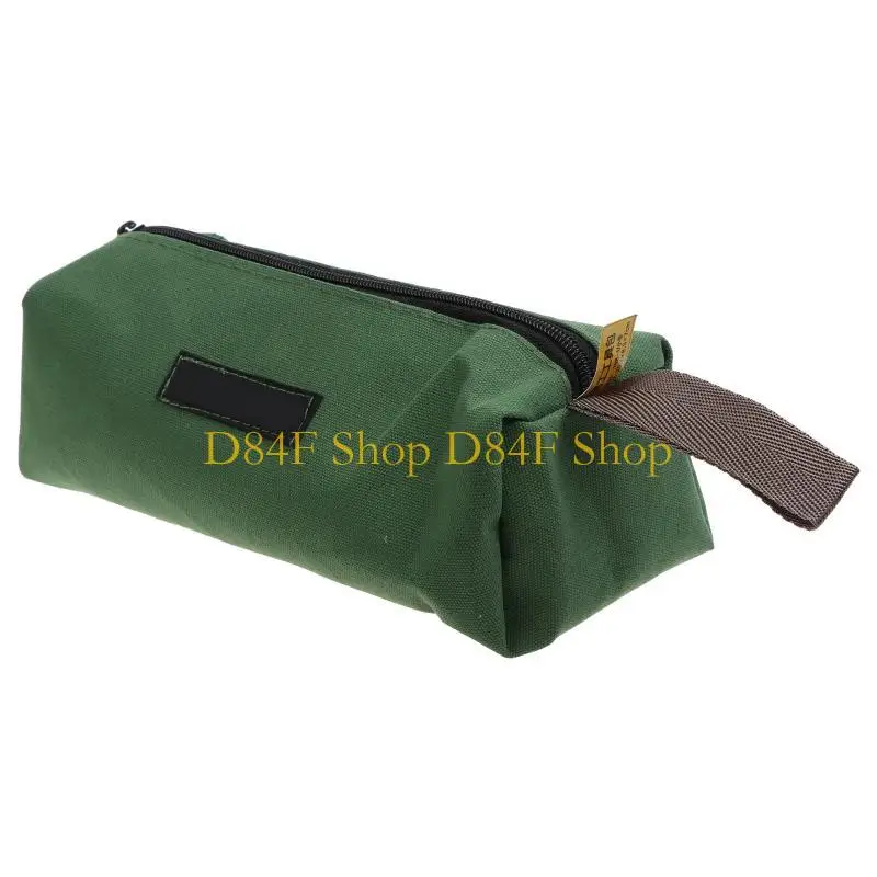 D84F Large Capacity Tool Bag Multifunction Canvas Hand Tool Storage Carry Bags Portable Metal Toolkit for Men Gift