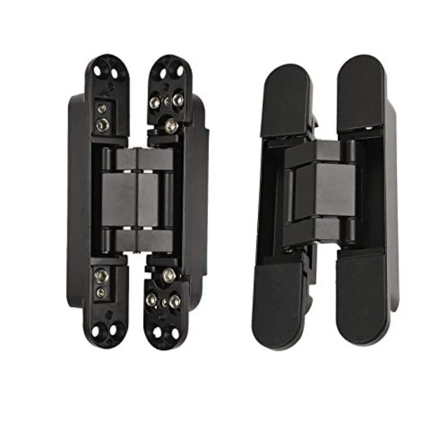 

6inch Hidden Door Hinges Invisible Hinges Concealed Hinges Zinc Alloy 180 Degree Swing Hinge 3 Way Adjustable Butt Hinge 6 x 2.
