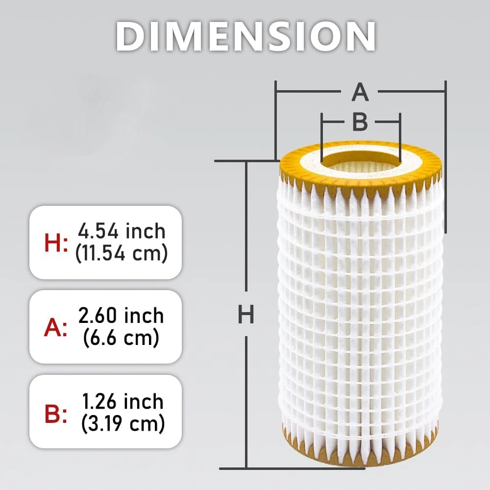 Premium Oil Filter, Fit for Mercedes-Benz C280 C300 C350 E300 E320 E350 E500 GL450 GLK350 ML320 ML450 ML500 R350 R500 S400 SLK30