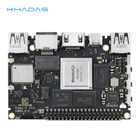 Khadas Edge-V Pro SBC: 4GB LPDDR4X +32GB eMMC Single Board Computer Rockchip RK3399 Development Board M.2 Slot for SSD & LTE mod