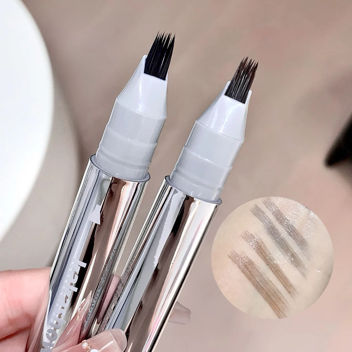 Kakashow crayon à sourcils eau crayon à sourcils multi-points longue durée ne se décolore pas avec racines distinctes
