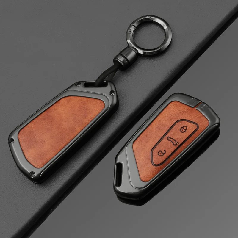 

Чехол для автомобильного ключа из сплава для Volkswagen VW Golf 8, ID.3, ID.4, Formentor, Cupra, Seat Leon Mk4, Skoda Octavia A8, MK4, MK8, GTI, R. Аксессуары.