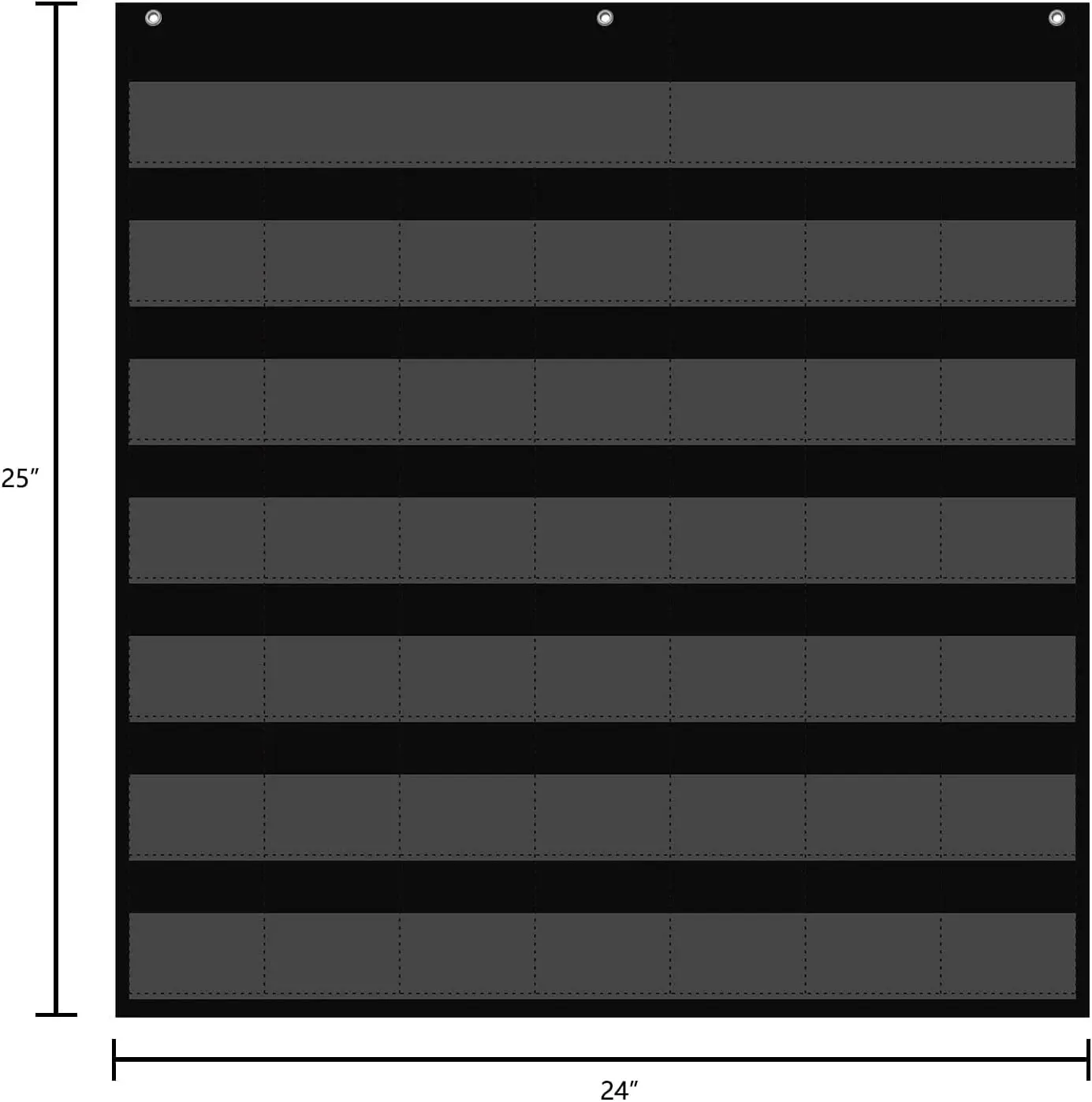 Large 44 Pockets Calendar Pocket Chart for Classroom Monthly Calendar and Weather Pocket Chart for Kids Learning for Home School