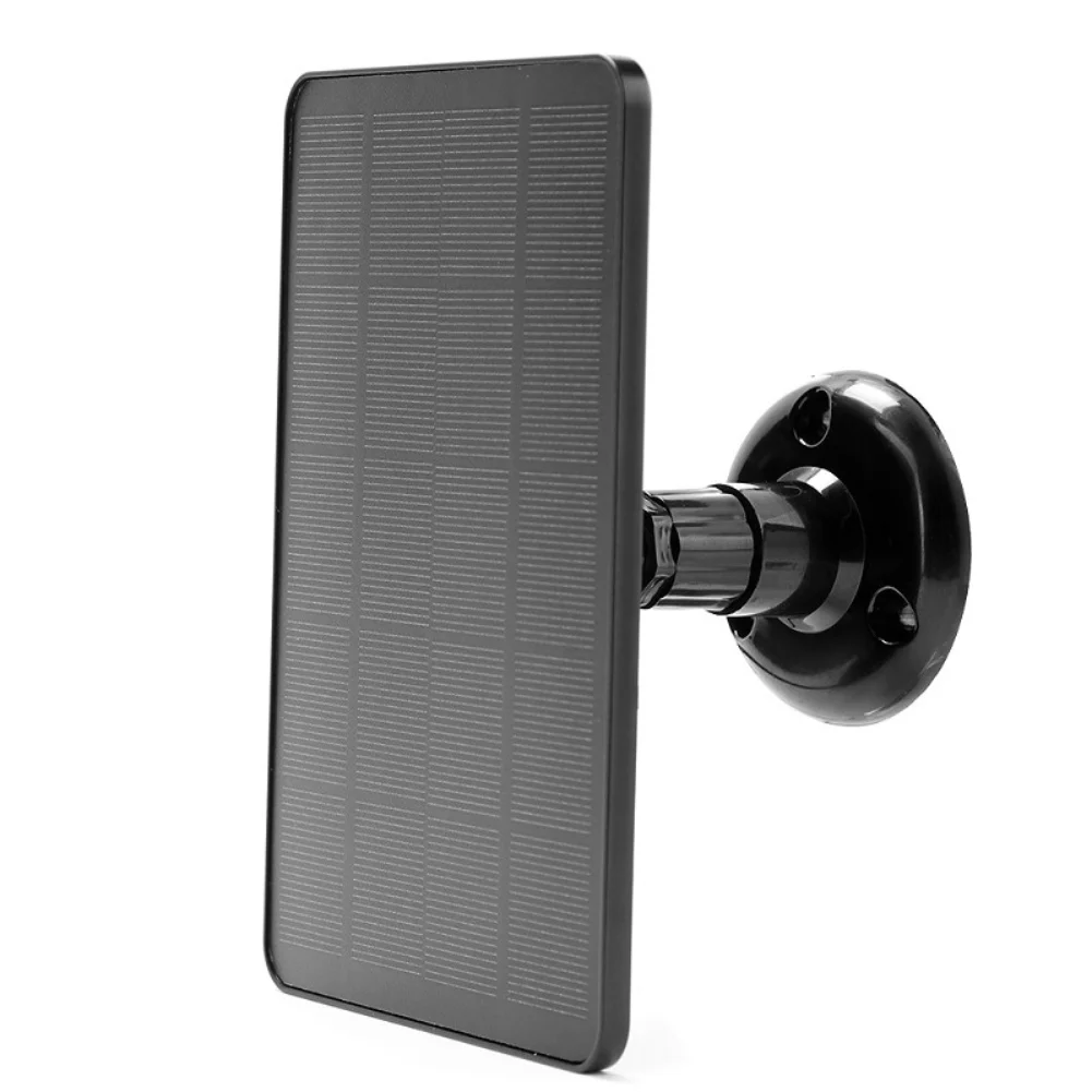 360 Degree Rotation Doorbell Solar Panel Short Circuit Current 750mA For Android Devices Type-C To MicroUSB White