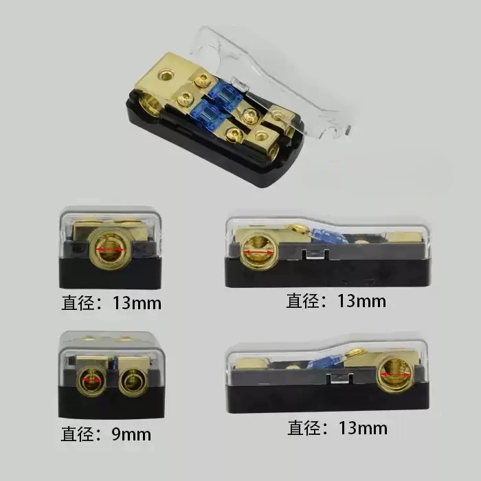 Car Audio Pure Copper Power Wire 1 to 2/3/4 Way Splitter Cable with Fuse Holder