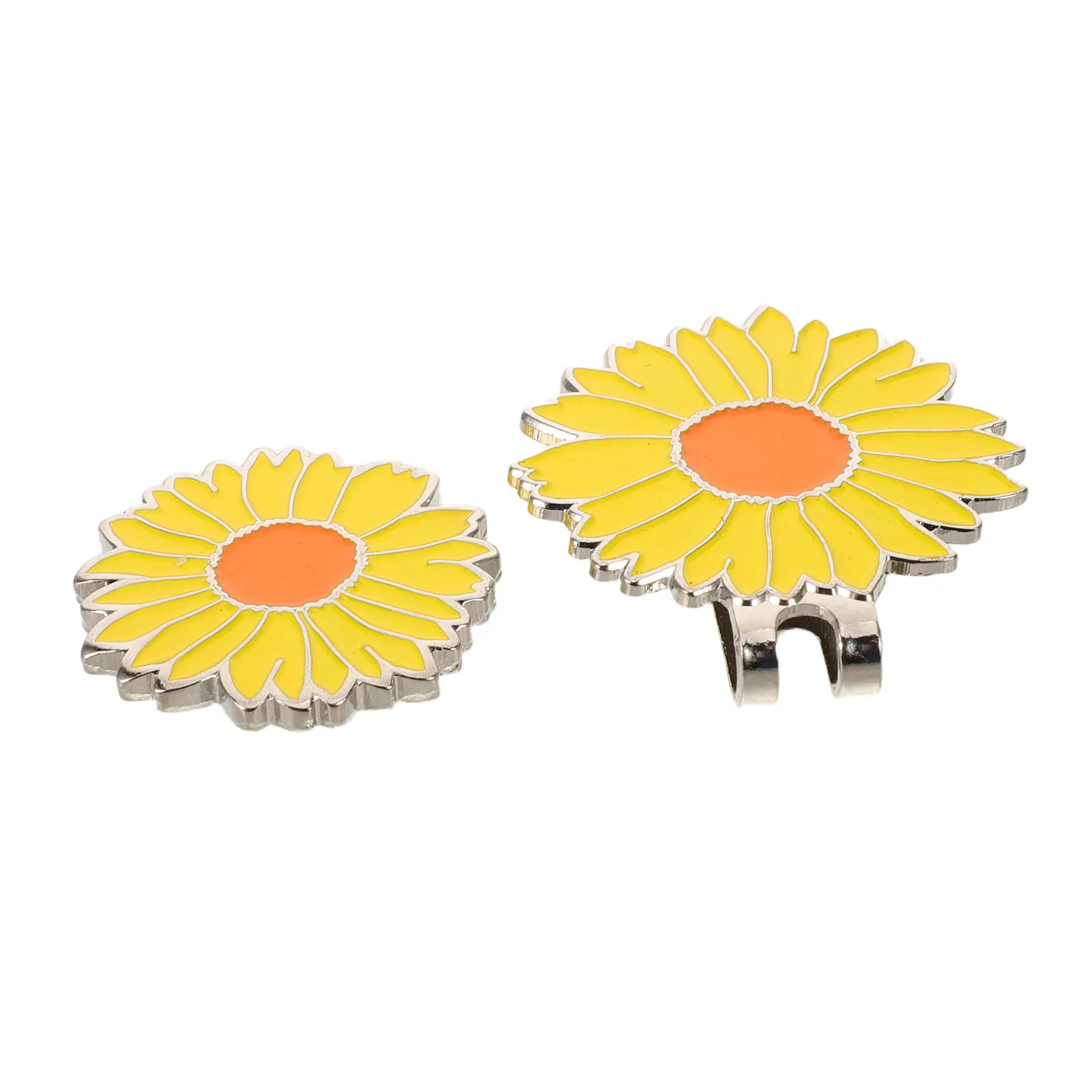 

Flower Golf Hat Clip Ball Marker Clamp Secure Grip Cap Clip for Golfing Hats Pants Bags Visors Golf Accessories