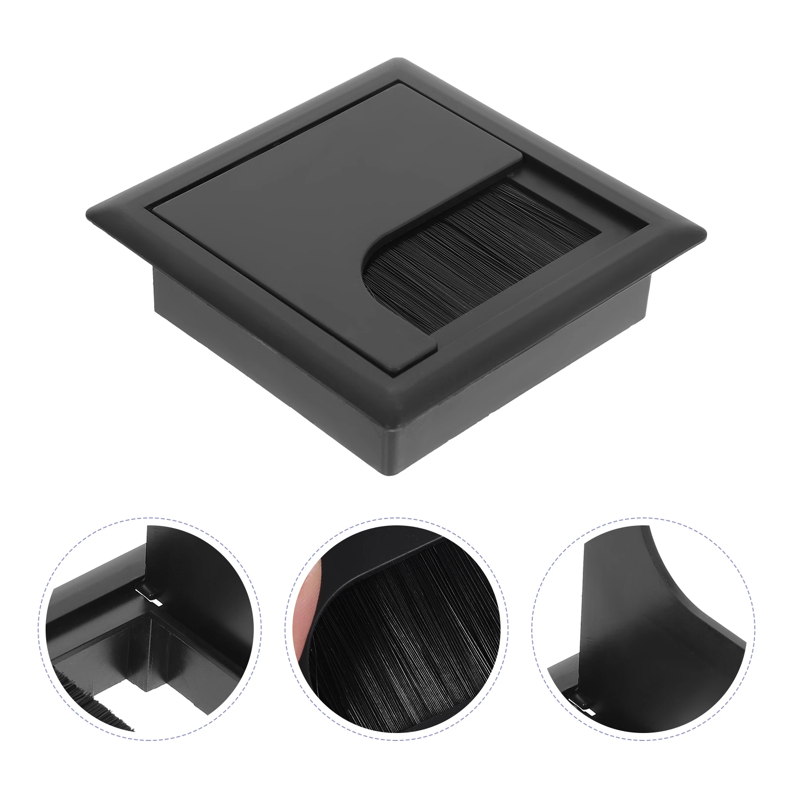 4 قطعة جروميت كابل قسط منظم الأسلاك البلاستيكية لطاولة مكتب المنزل مكتب إدارة الكبلات غطاء فتحة التخزين #2