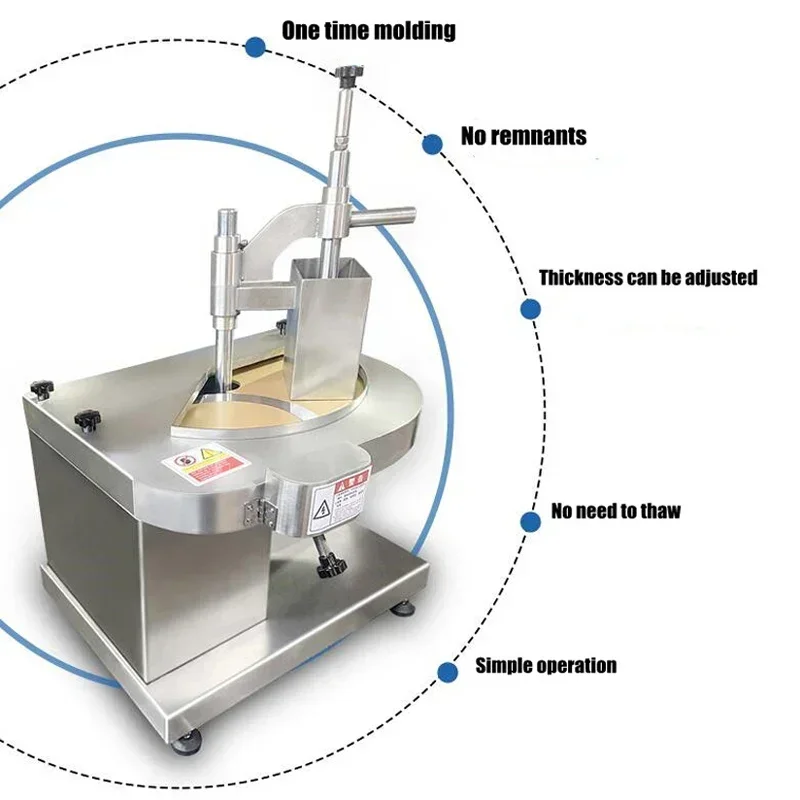 For 880W Meat Slicer Stainless Steel Commercial Fresh Meat Slicer With Adjustable Thickness