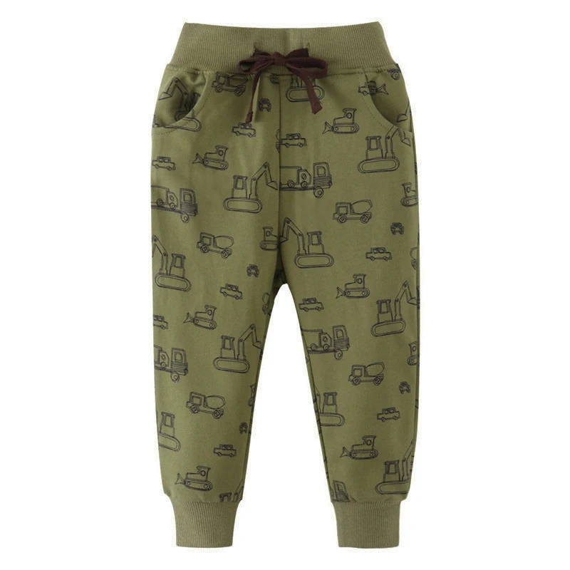 Jumping Meters New Arrival 2-7T Children's Boys Sweatpants Drawstring Autumn Spring Boys Girls Trousers Pants Baby Clothes