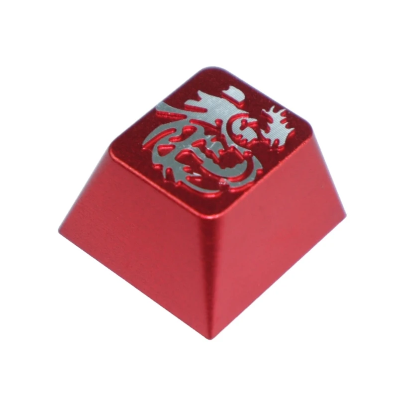 Artisanal Aluminum Loong Keycap for MX Mechanical Keyboards Key Caps