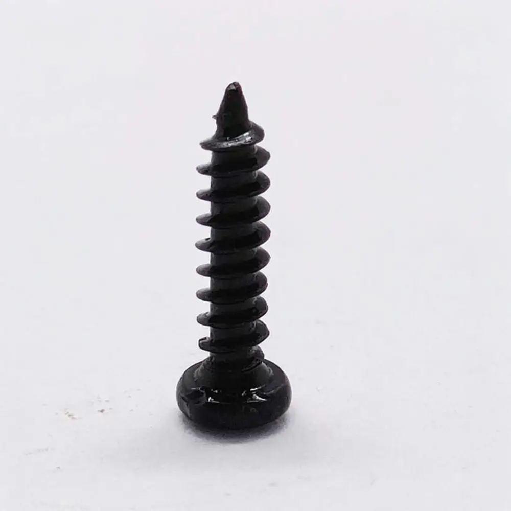 Carbon Steel Self Tapping Screws Assortment Kit Pan Head Phillips Drive Wood Plastic Fasteners M2 M23 M26 M3 Black Finish