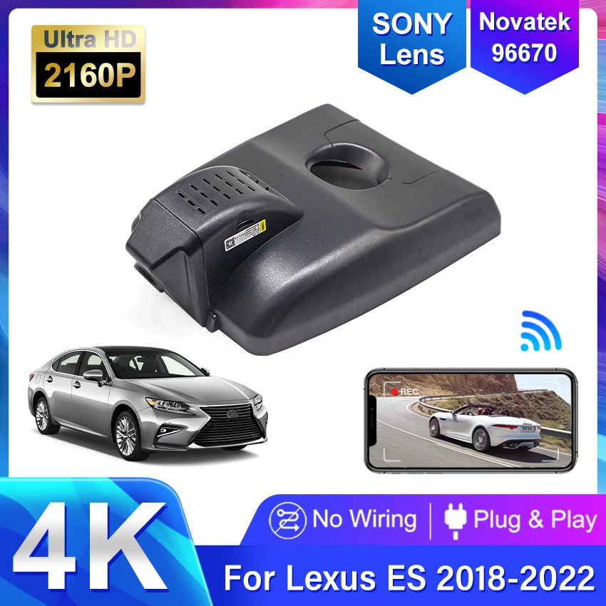 

4K 2160P Dash Cam Car DVR Camera Wifi Video Recorder For Lexus ES ES330 ES250 ES350 ES300h ES300 2018 2019 2020 2021 2022 2023