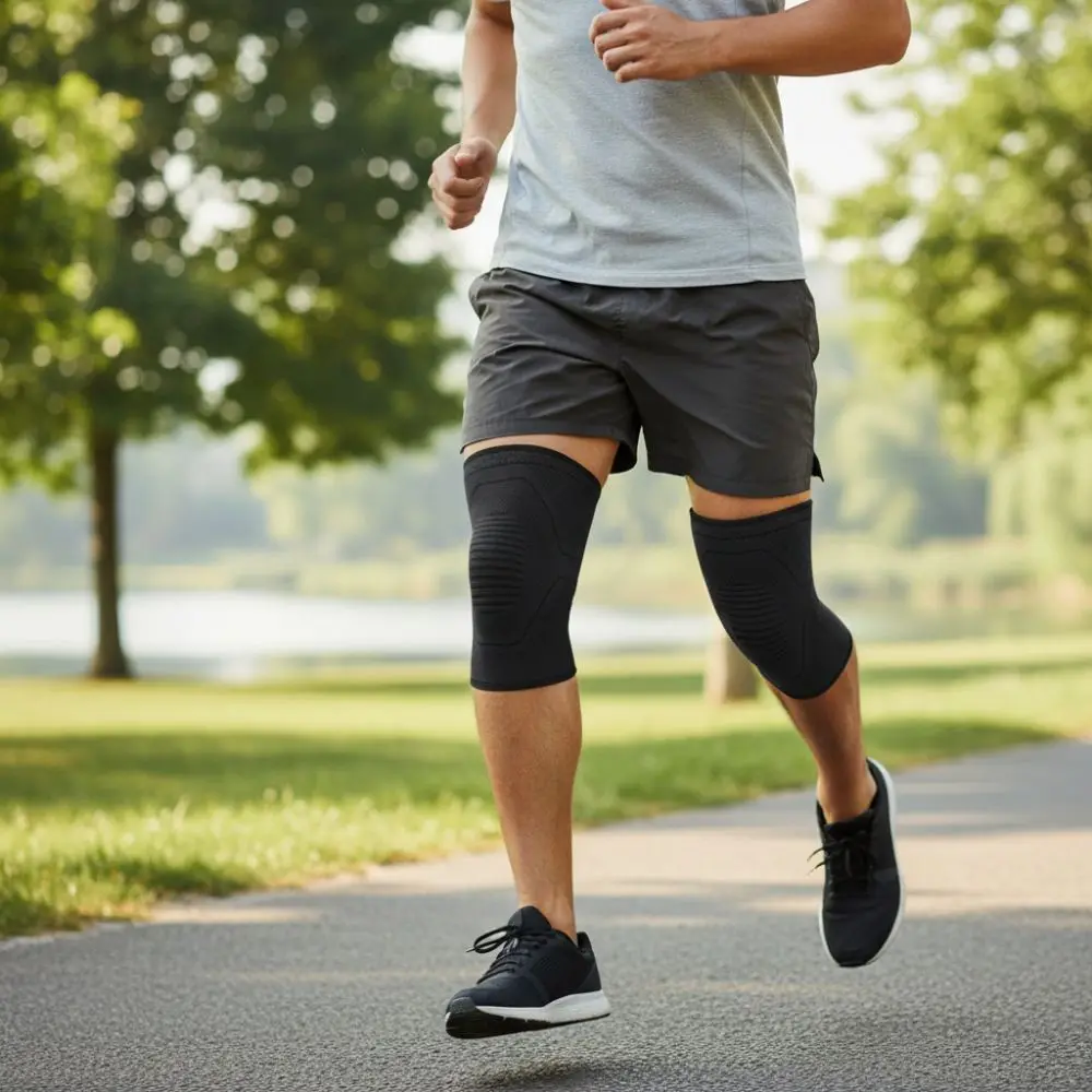 

1 пара нейлоновых наколенников: эластичные, противоскользящие, спортивные, дышащие, компрессионные; компрессионные налокотники-рукава