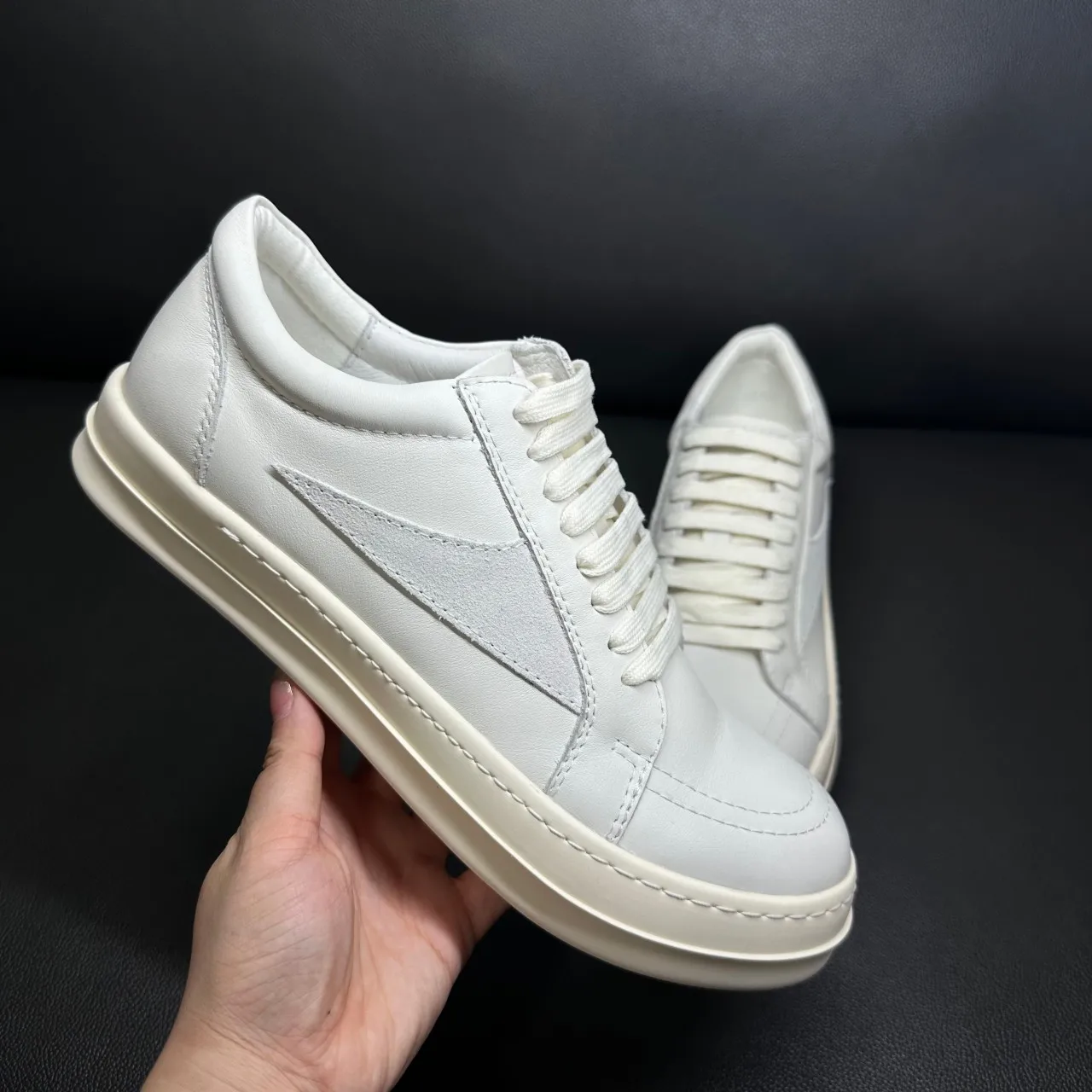 

Men Casual Shoe Brand Black Suede Low Top Shoes High Quality Cowhide Ro Luxury White Leather Sneakers Summer Flat Women Sneaker