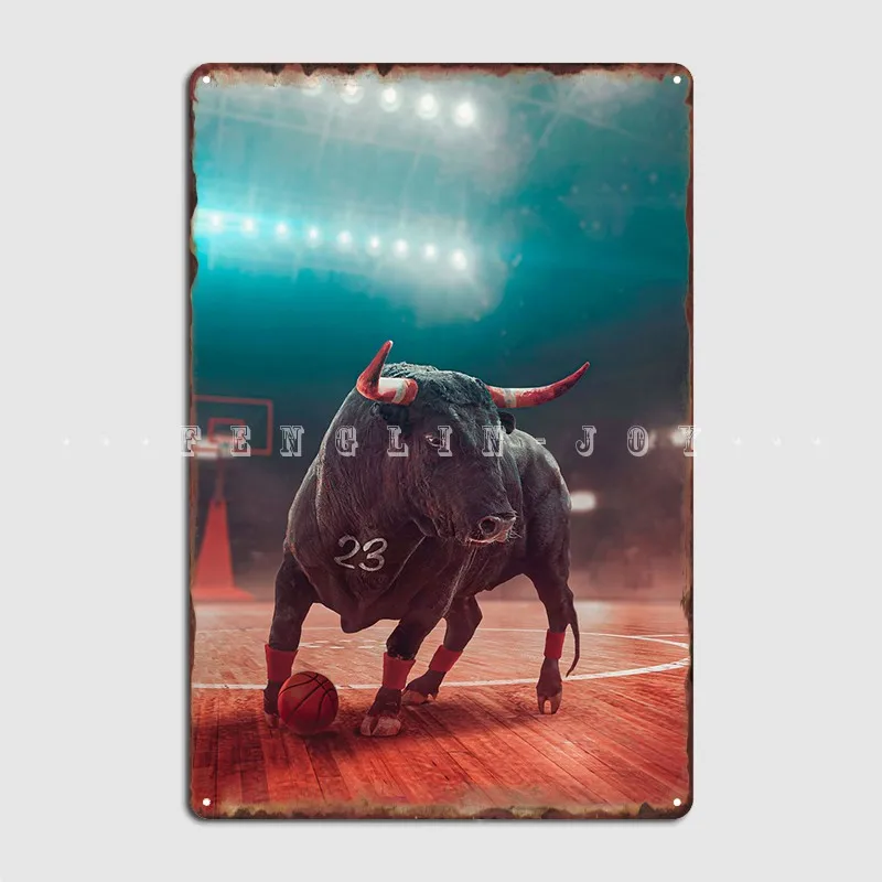 The Real Chicago Bull Metal Plaque Poster Cinema Kitchen Party Retro Plates Tin Sign Posters