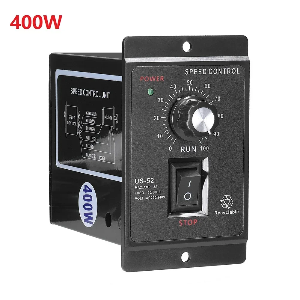 

DIV 400W AC220V Motor Speed Controller Multifunctional Motor Speed Regulator Controller Display Rate Target Value Settable