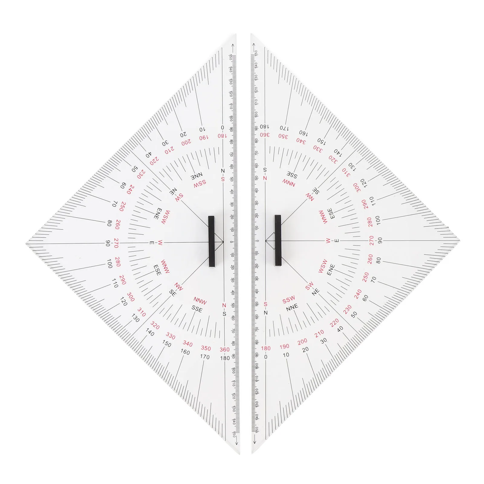Drawing  Protractor Long Lasting Easy To Use Acrylic Ship Drawing  Ruler Scale for Nautical Navigation