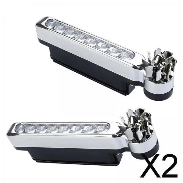 2x2 Pieces Car LED Vehicle Lights Automobile Day Time Headlight