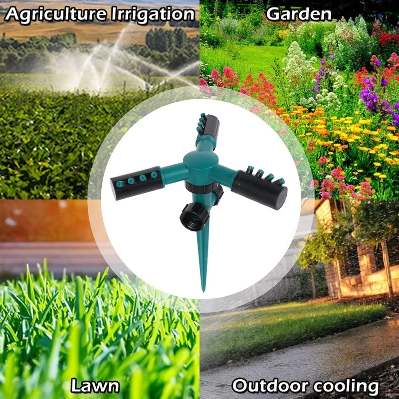 

Automatic 360 Rotating Garden Irrigation Lawn Sprinklers Yard Water Sprinklers Plant Watering Equipment Water Sprinklers