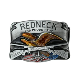 Eagle Shotgun REDNECK klamra pasek Retro Casual Western Cowboy klamra męska akcesoria jeansowe nadaje się do paska 3.8-4cm