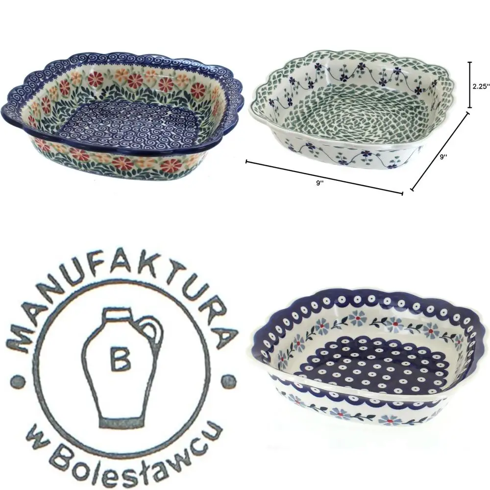 

Small Square Serving Dish - Orange Garden Bouquet Pattern - Elegant Bowl for Special Occasions and Beautiful Presentation