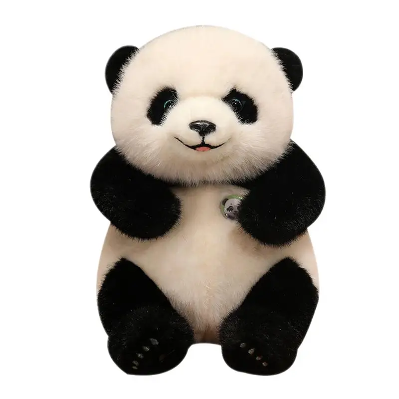 Panda Stuffed Animal Cartoon Panda Plushies Soft Animal Doll Plush Bear Throw Pillow Aesthetic Bedroom Decoration For Toddler Bo